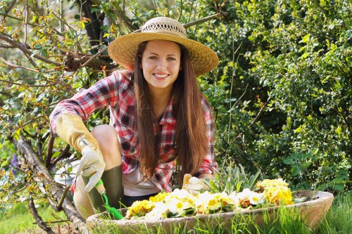 Gardeners Hackney Marshes maintaining a healthy East London garden